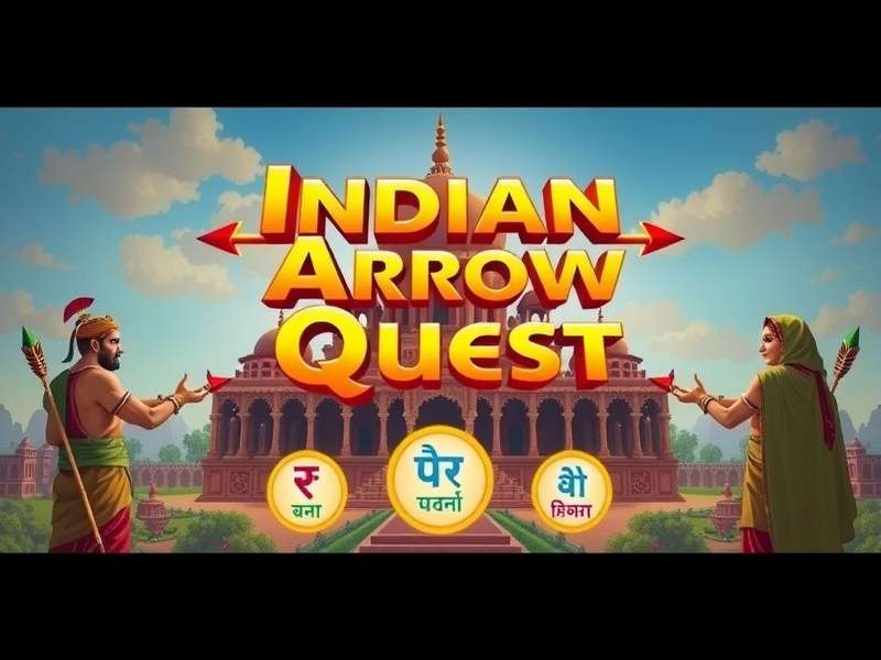 Indian Arrow Quest showing different language options and cultural elements